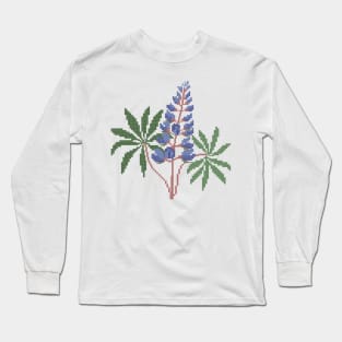 Texas State Flower Bluebonnet Long Sleeve T-Shirt